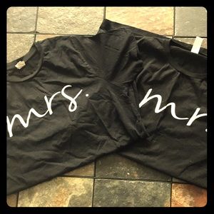 Mr. and Mrs. T-shirt’s.